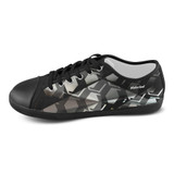 Canvas Black and White Wakerlook Men's Shoes