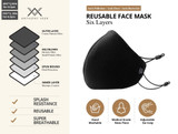 Six-Layer Reusable Face Mask - Unisex
