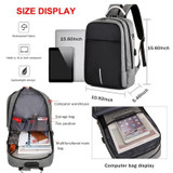 Adisputent Casual Business Men Computer Backpack Light 15.6-inch