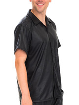 EMBOSSED BUTTON DOWN SHIRT