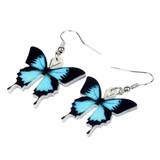 Acrylic Ulysses Butterfly Earrings Big Dangle Drop