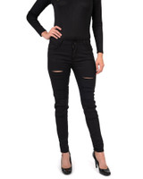 Black Ripped High Waisted Skinny Jeans