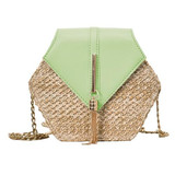 Hexagon Mulit Style Straw Bag