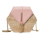 Hexagon Mulit Style Straw Bag