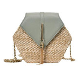 Hexagon Mulit Style Straw Bag