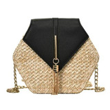 Hexagon Mulit Style Straw Bag