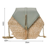 Hexagon Mulit Style Straw Bag