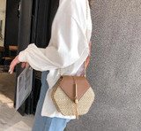 Hexagon Mulit Style Straw Bag