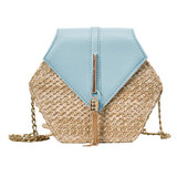 Hexagon Mulit Style Straw Bag