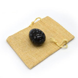 Medium Undrilled Snowflake Obsidian Yoni Egg