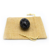 Medium Undrilled Snowflake Obsidian Yoni Egg
