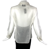 Farinae Collections Sheer Blouse