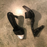 Yves Saint Laurent Black Leather Heels