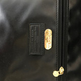 Fendi Large Black Leather Weekender Bag