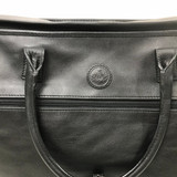 Fendi Large Black Leather Weekender Bag