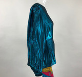 JH Collectibles Lamé 80's Blouse