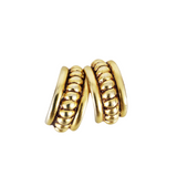 Ben Amun Gold Clip Earrings