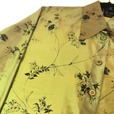 Escada Floral Green Silk Blouse