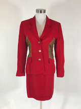 Lolita Lempicka Paris Red Skirt Suit