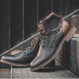 Men's Vintage Ankle Boots Lace Up