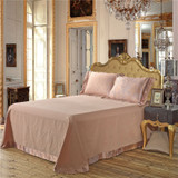 Gold Luxury Silk Satin Jacquard Duvet Cover 4 piece Bedding Set