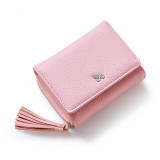 Tassel Women's Wallet With Zipper Coin Pocket Card Holder