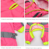 Dogs Waterproof Puppy Rain Clothes Reflective Raincoat