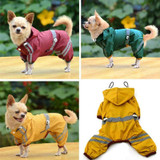 Dog Hoody Jacket Rain Coat Waterproof Clothes