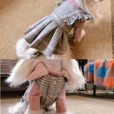 Luxury Checkered Couple Clothes  Dog Dresses