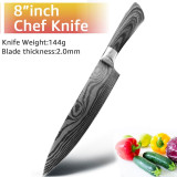 Stainless Steel Utility Santoku Cleaver Chef Knife Set Stainless Steel Utility Santoku Cleaver Chef Knife Set