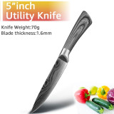 Stainless Steel Utility Santoku Cleaver Chef Knife Set Stainless Steel Utility Santoku Cleaver Chef Knife Set