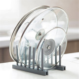Stainless Steel Kitchen Organizer Pot Lid Rack Spoon Holder