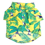 New Dog Hawaii Style Clothes Flower Shirt