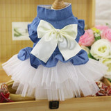 Dog Wedding Dress Jean Cat Skirt