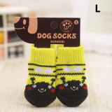 4 Pcs Non-Slip Soft Warm Breathable Dog Socks