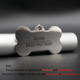 Stainless Steel Name Engraved Id Tags For Dog Collar