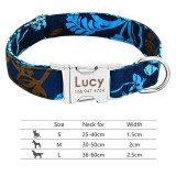 Personalized Dog Collar Engraved Id Tag
