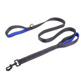 Reflective Dog Double Handles Leash