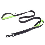 Reflective Dog Double Handles Leash
