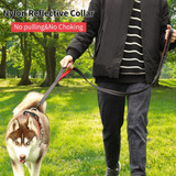Reflective Dog Double Handles Leash
