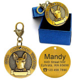 Engraved Personalized Metal Pet Dog Tags