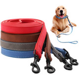 Dog Leash Harness Leather Lead