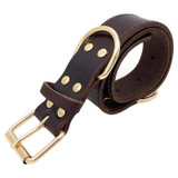 2.5-3.5Cm Large Dog Collar Genuine Leather