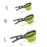 Portable Food Container Folding Silicone Dog Bowl Feeder