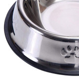 Stainless Steel Water Food Dog Feeding Drinking Bowl