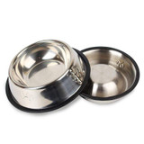 Stainless Steel Water Food Dog Feeding Drinking Bowl