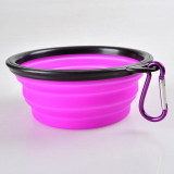 Travel Collapsible Silicone Pets Bowl Food Water Feeding