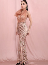 MARIE Sequin Maxi Dress