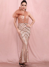 MARIE Sequin Maxi Dress
