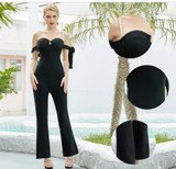 Elegant Sweetheart Flare Jumpsuit